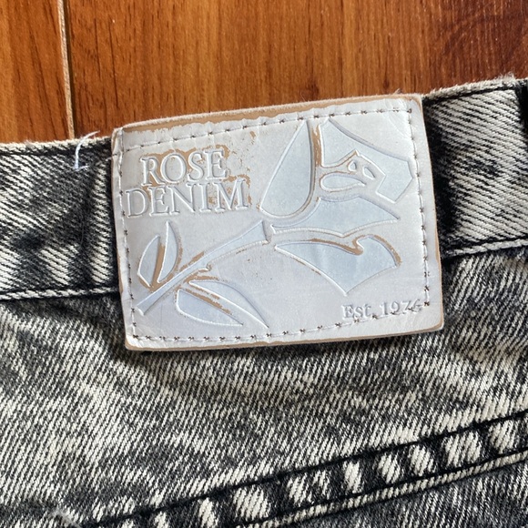 Vintage Acid Wash High Rise Denim Jeans - Picture 6 of 8